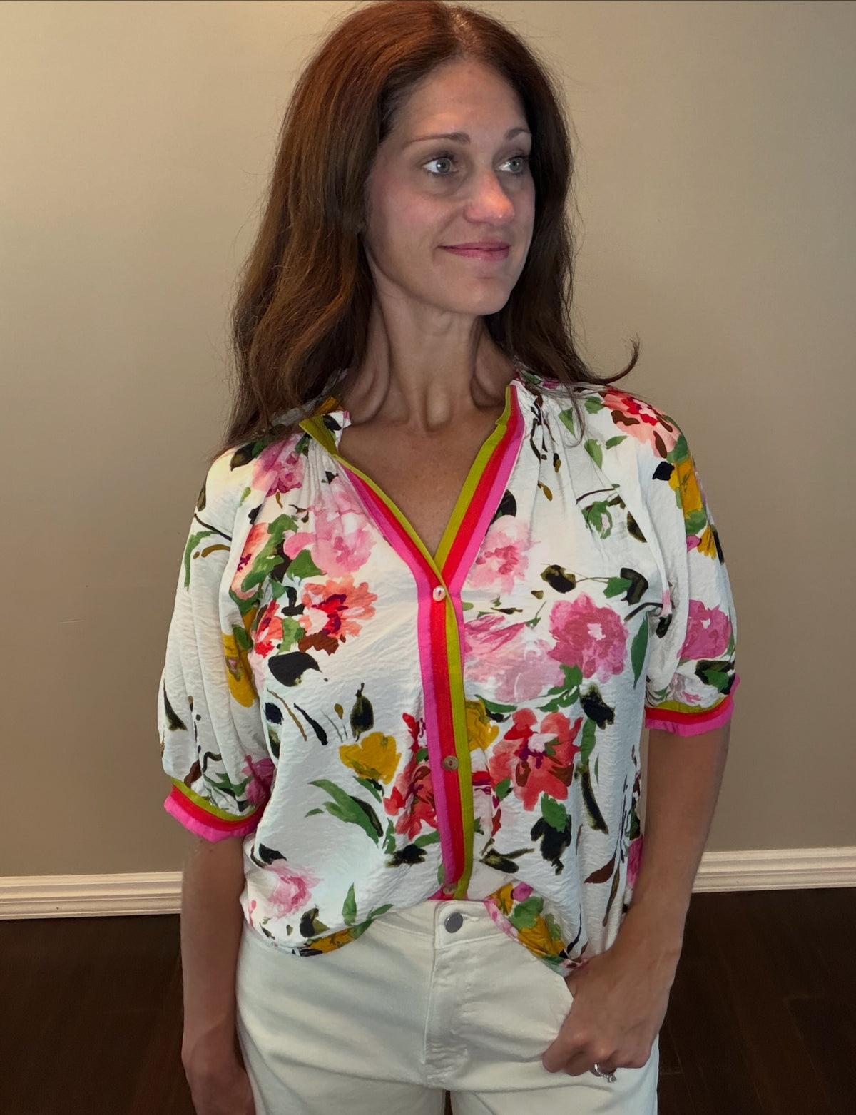 POPPY FLORAL BLOUSE