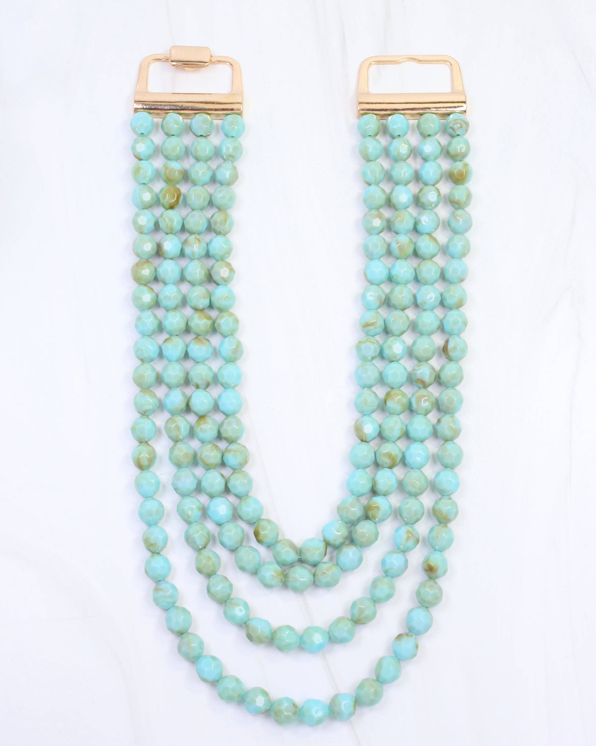 THE MARIAM LAYERED BEADED NECKLACE