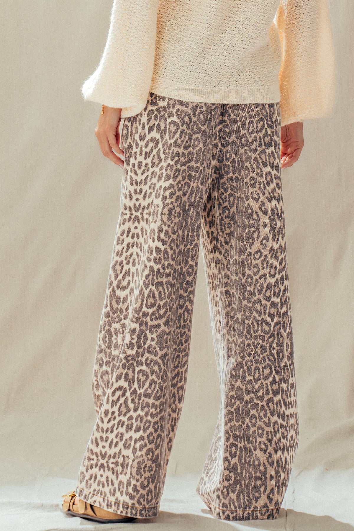 The Everyday Leopard Wide Leg Pant