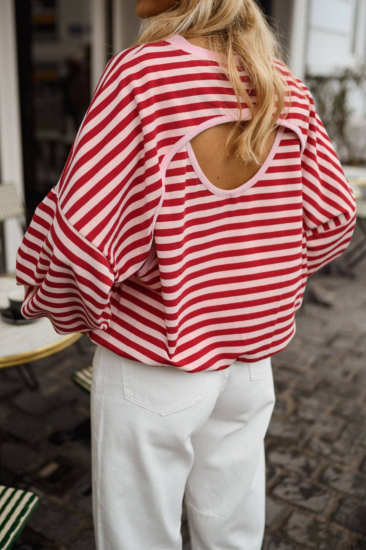 THE PEEKABOO STRIPE TOP