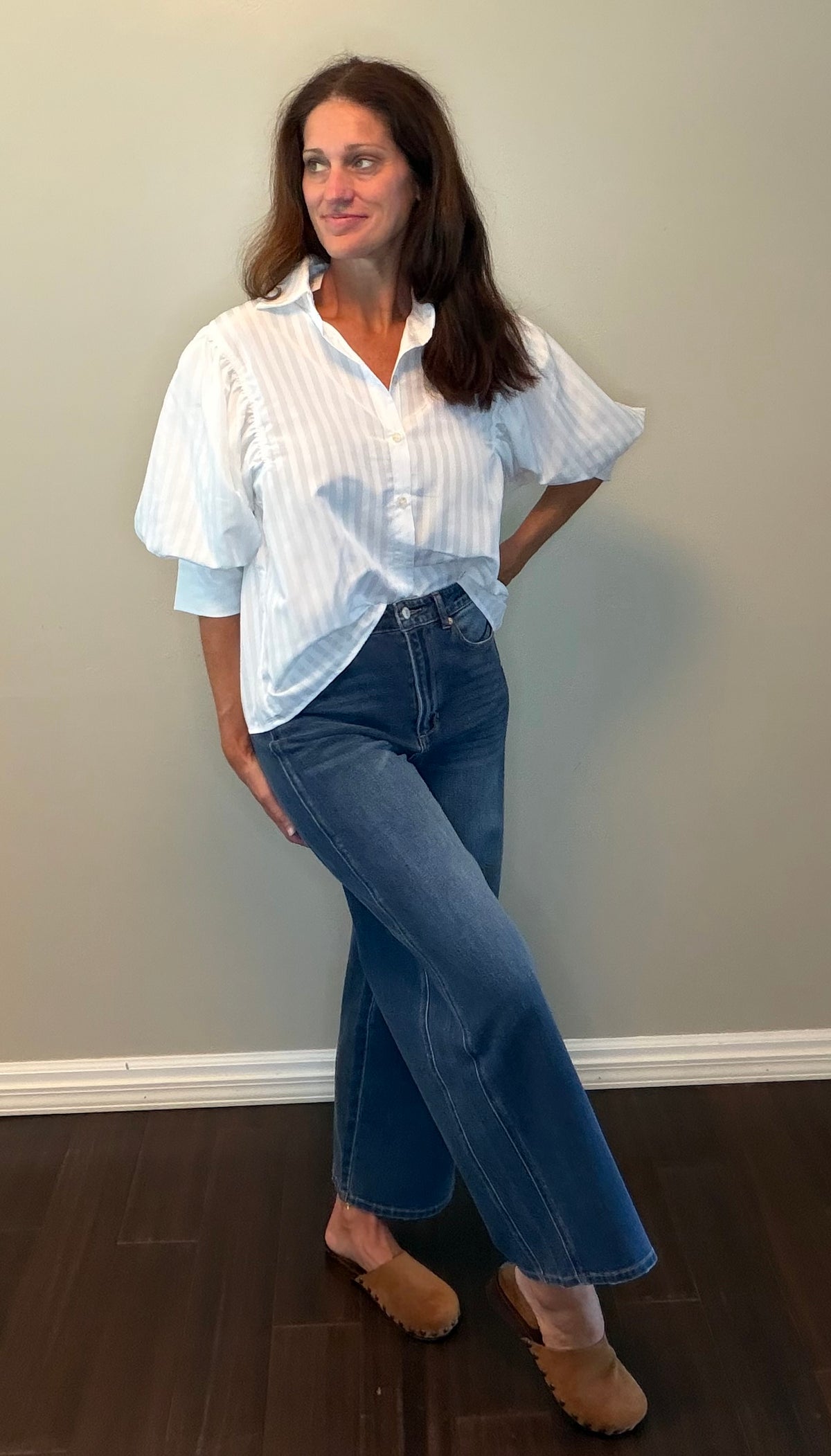 CHARLOTTE BUTTON FRONT BLOUSE