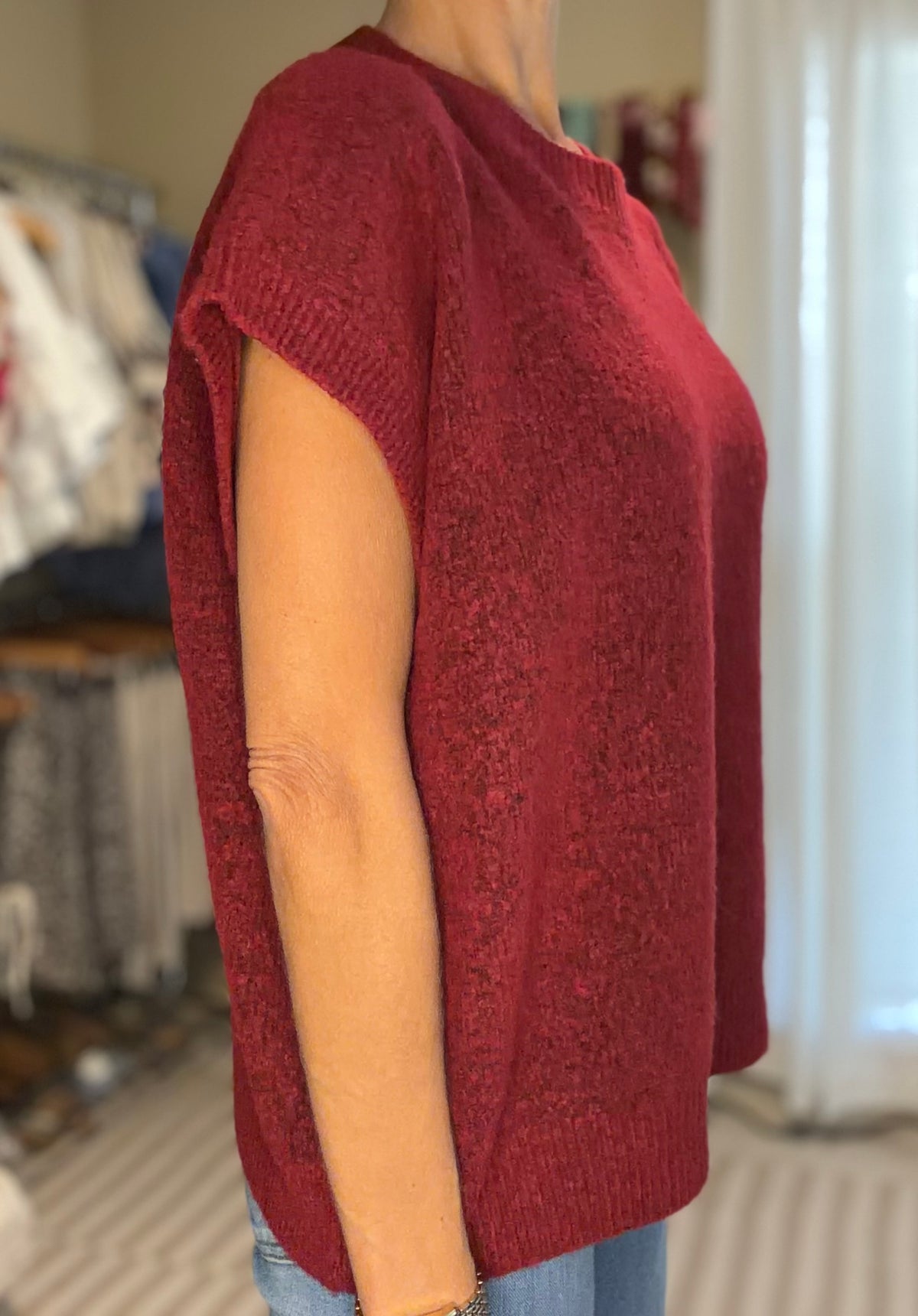 THE MERLOT KNIT SWEATER