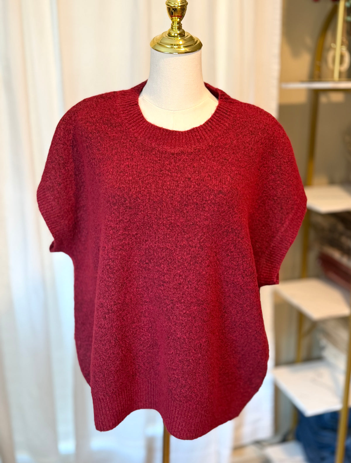 MERLOT KNIT SWEATER