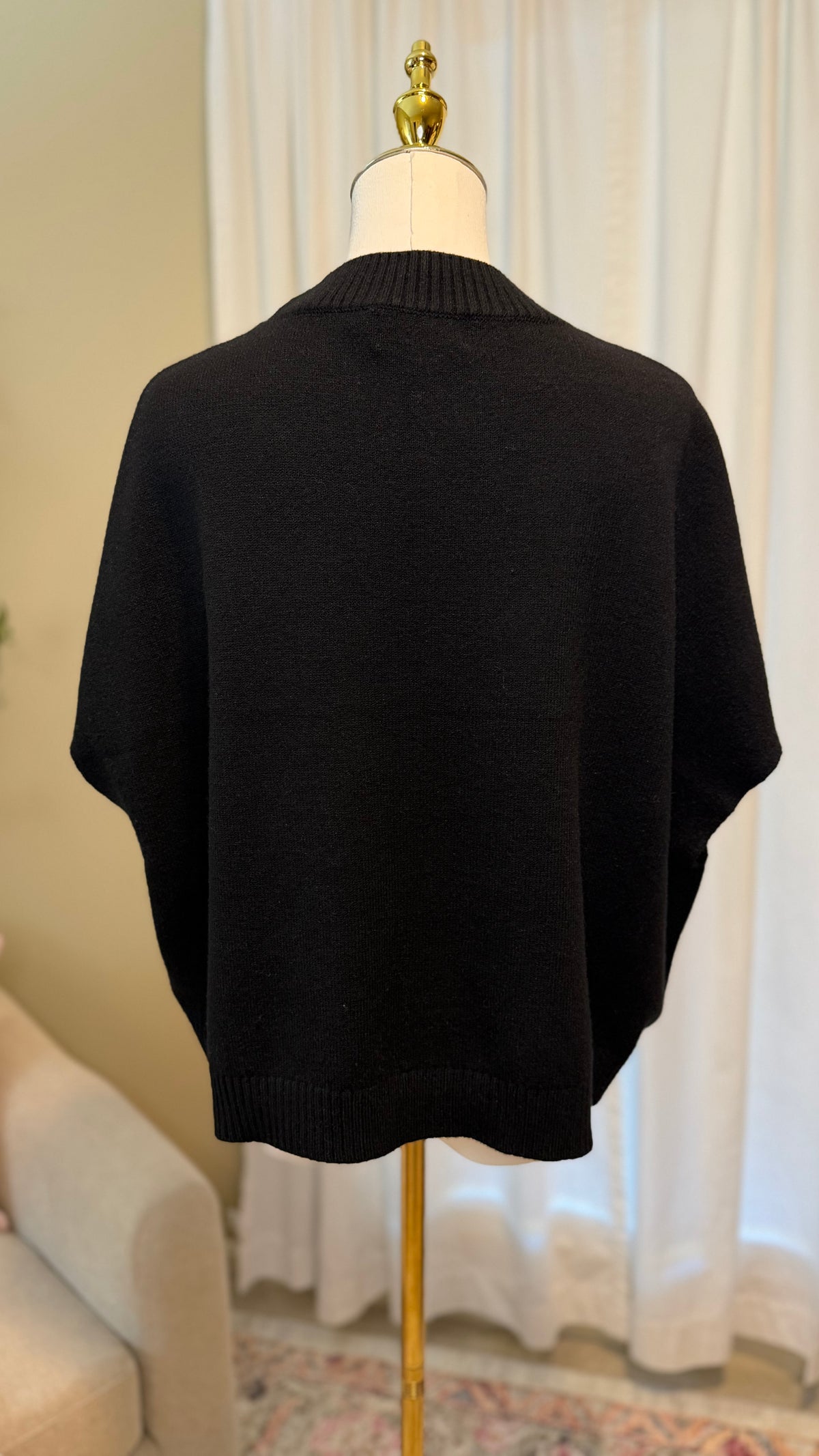 DROPPED SHOULDER SWEATER TOP