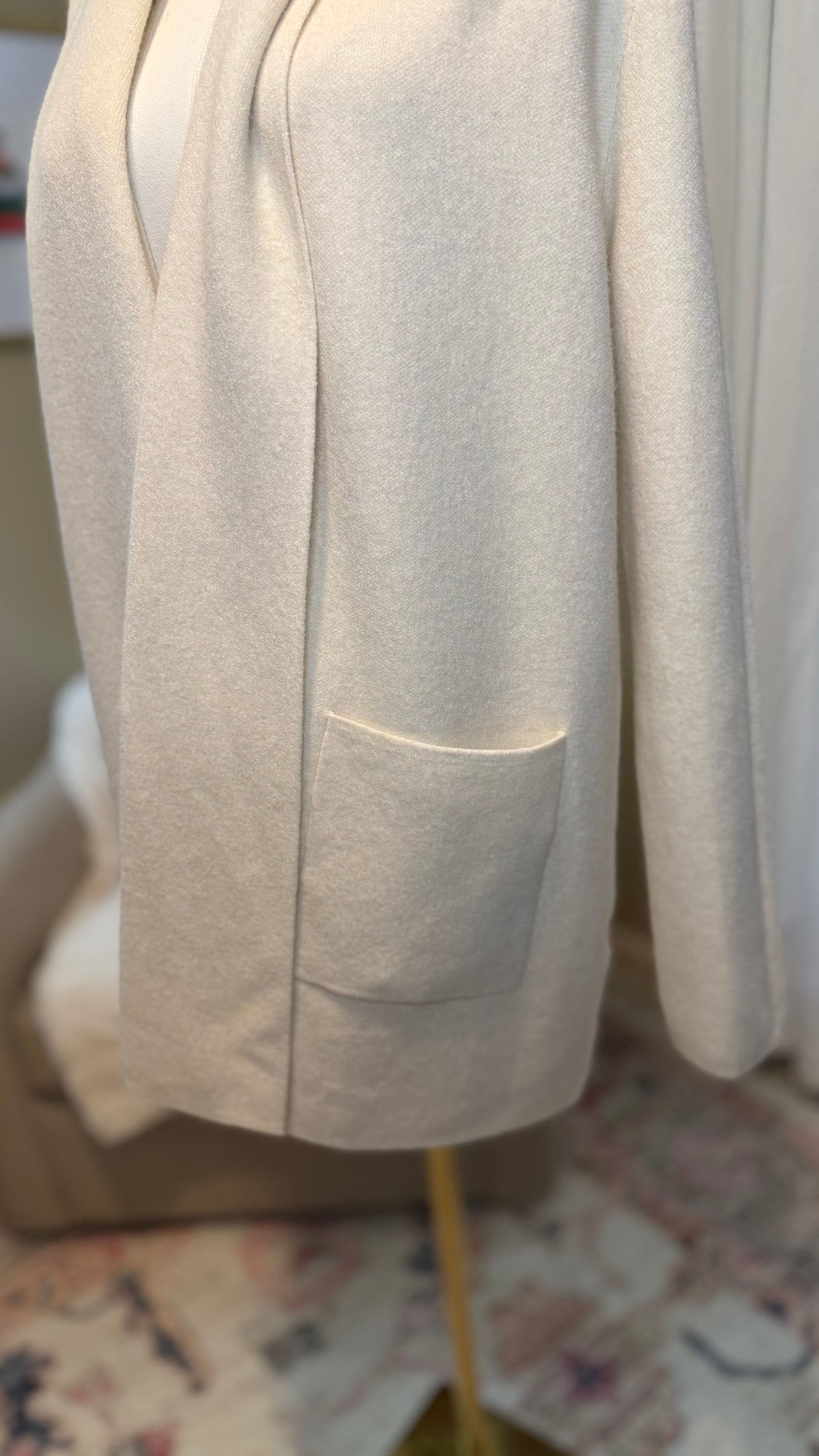 IVORY OPEN FRONT CARDIGAN