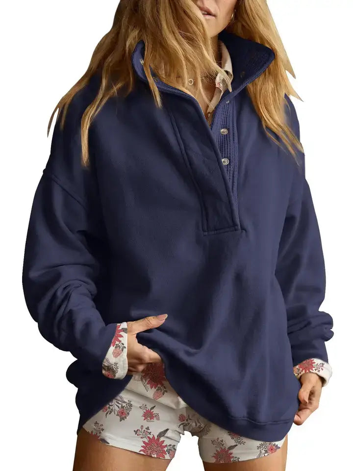 THE WEEKEND FUNNEL NECK PULLOVER