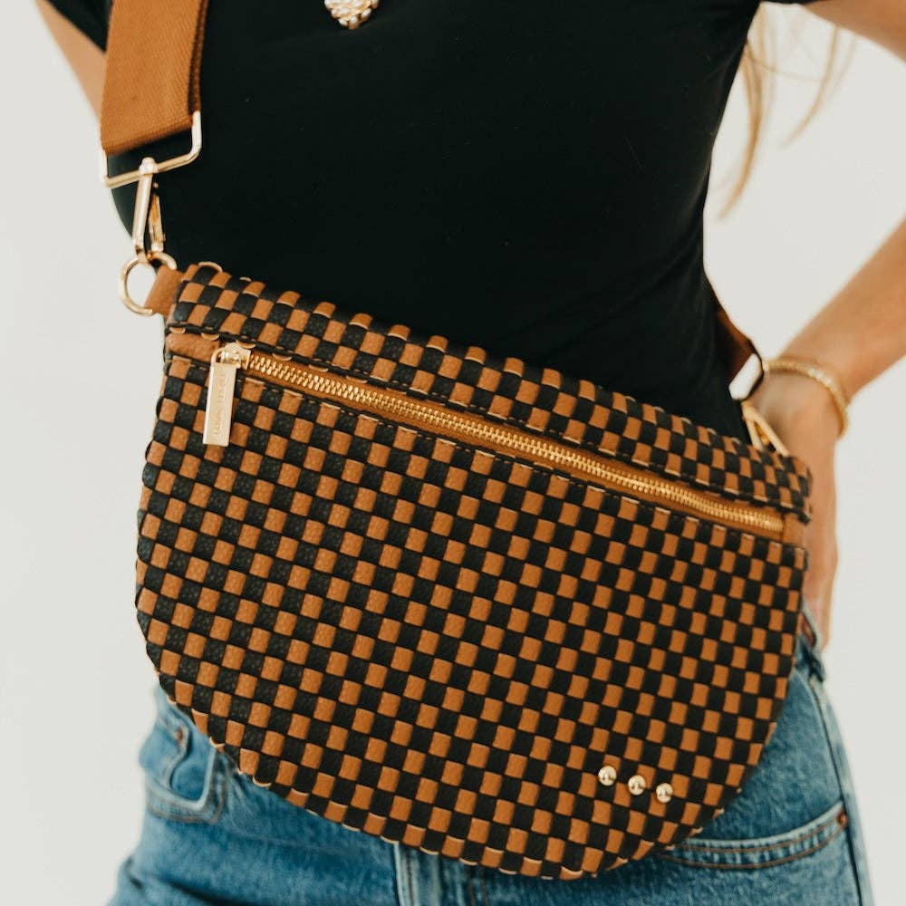 The Westlyn Woven Crossbody | Coffee