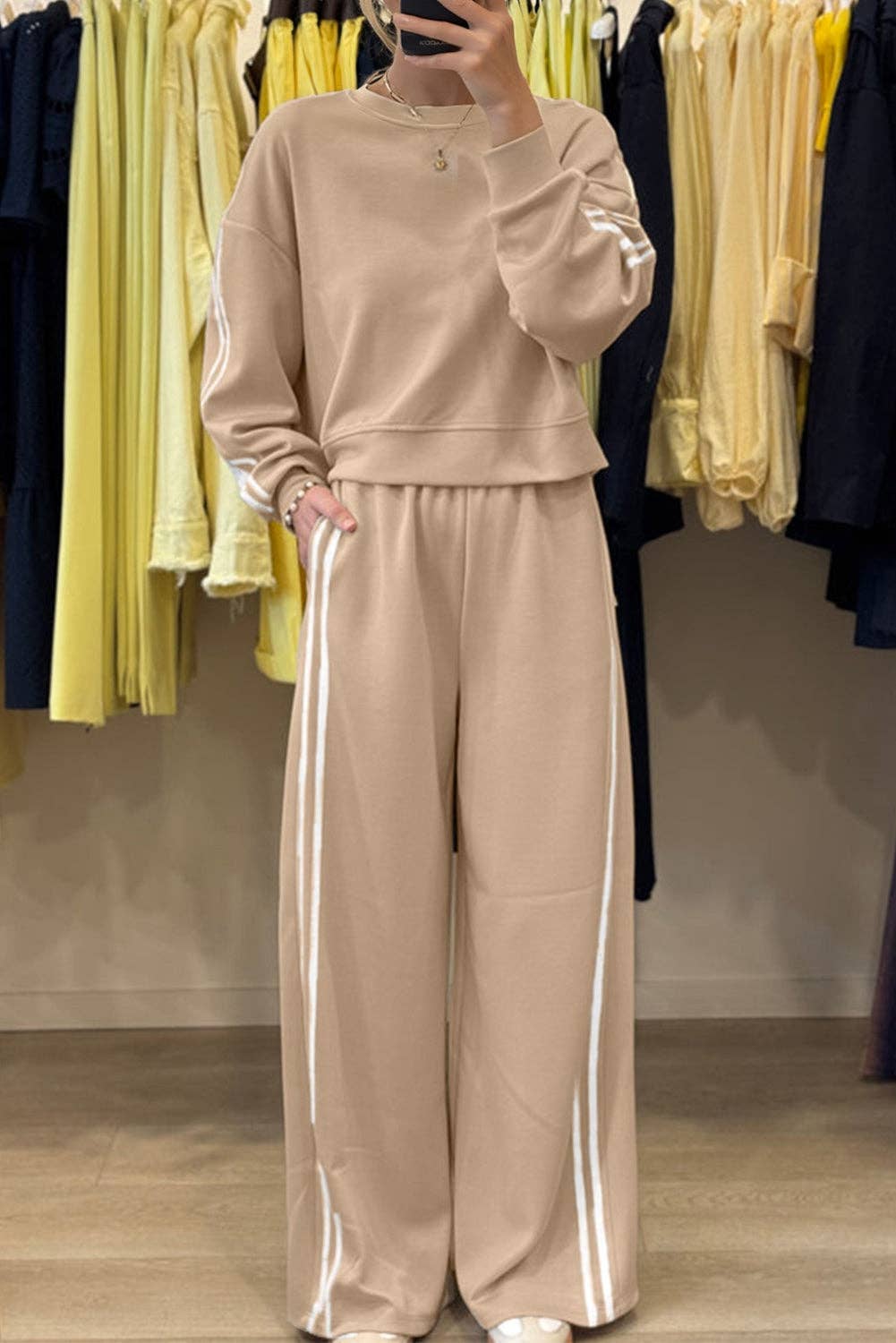 PARKER STRIPED LOUNGE SET