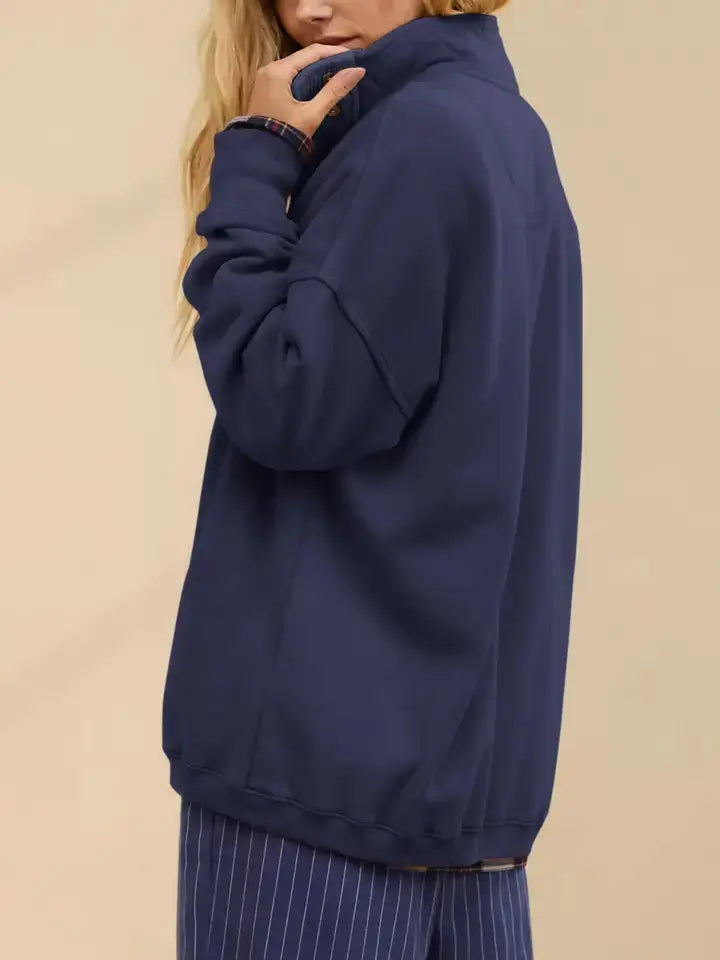 THE WEEKEND FUNNEL NECK PULLOVER