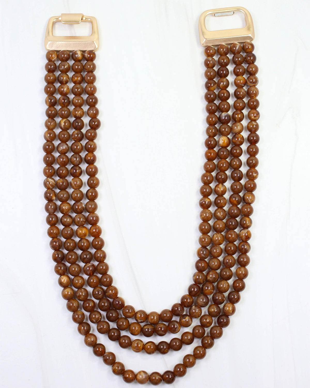 THE MICAH BEADED BUCKLE NECKLACE