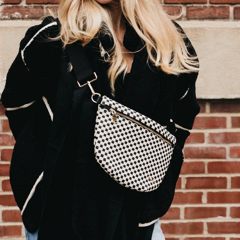 The Westlyn Woven Crossbody | Black