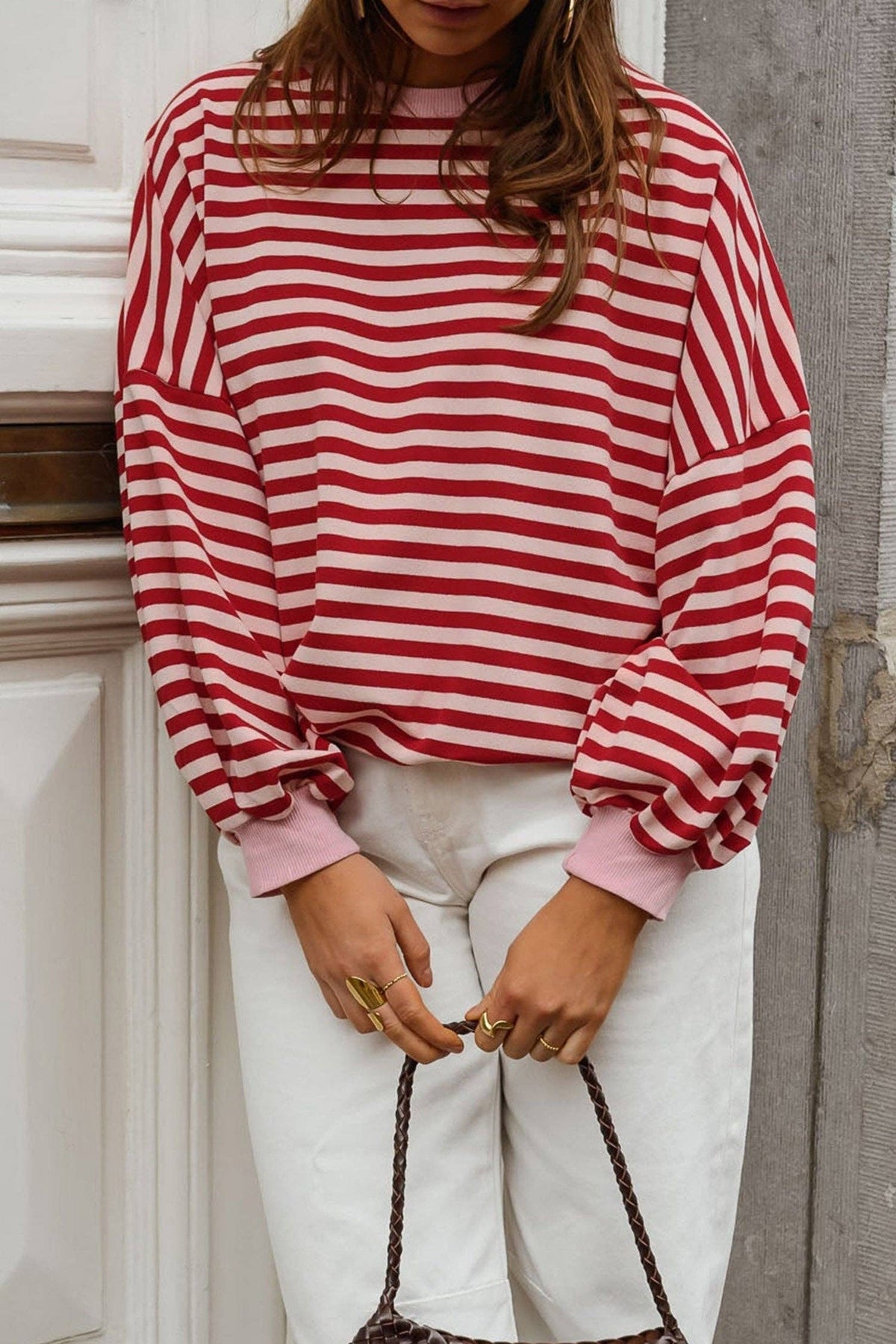 THE PEEKABOO STRIPE TOP