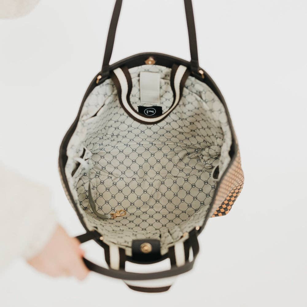 The Tiffany Woven Tote Bag | Black