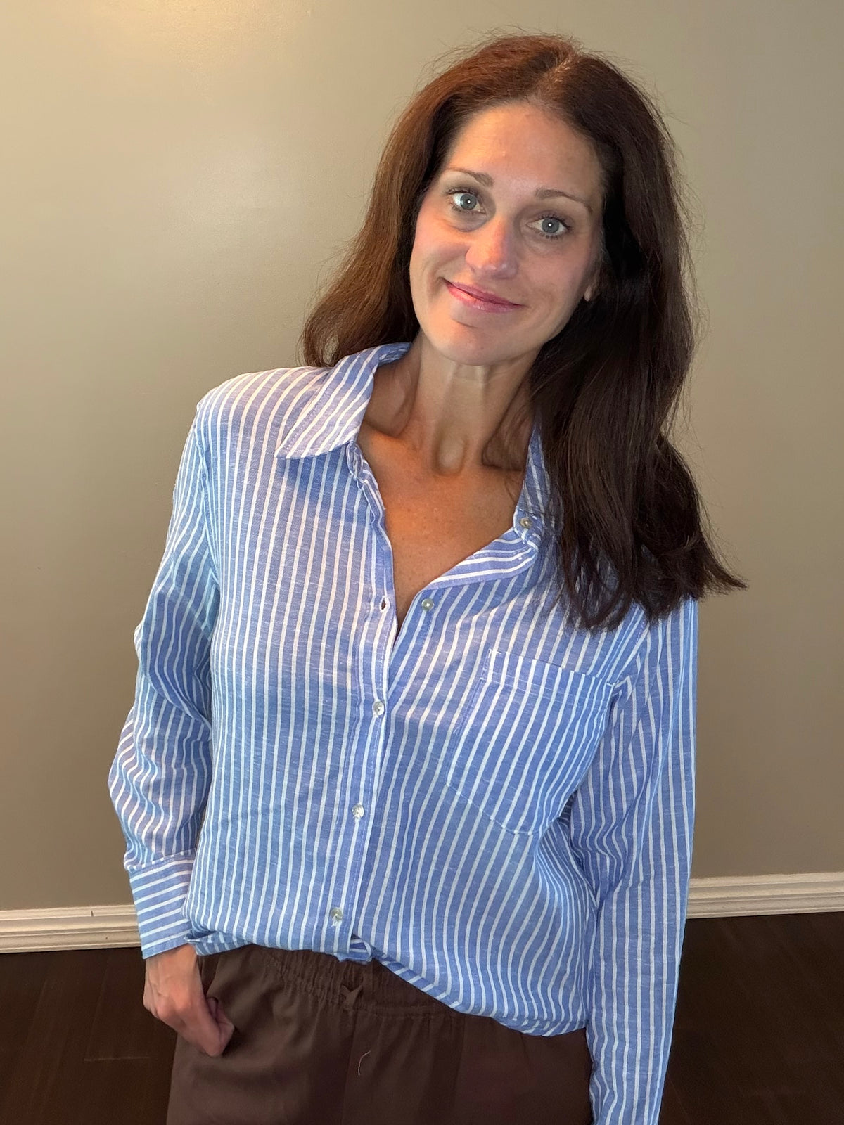CAROLINE STRIPE SHIRT