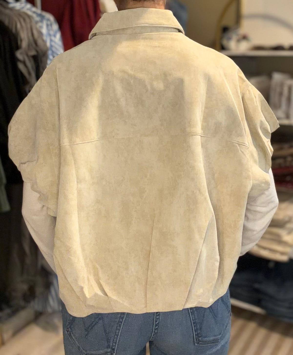 THE SUEDE ZIP-UP JACKET