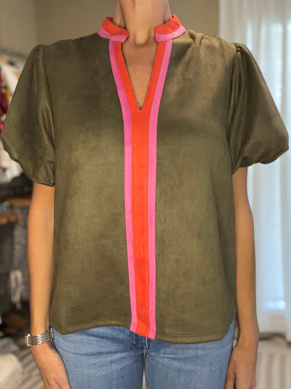 THE ELLIS SUEDE TOP