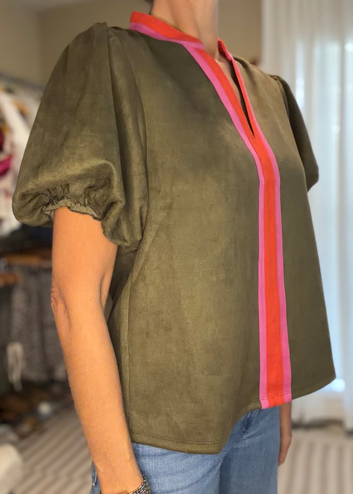 THE ELLIS SUEDE TOP