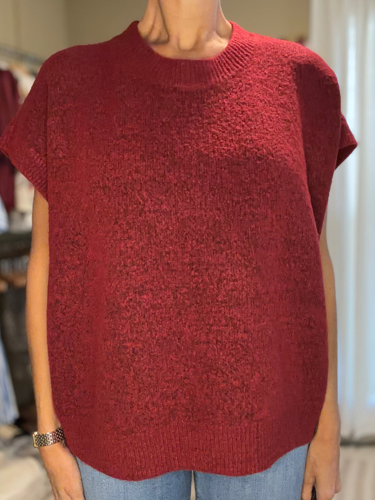 THE MERLOT KNIT SWEATER