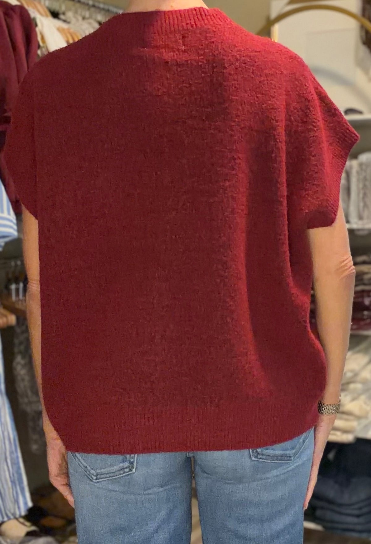 THE MERLOT KNIT SWEATER