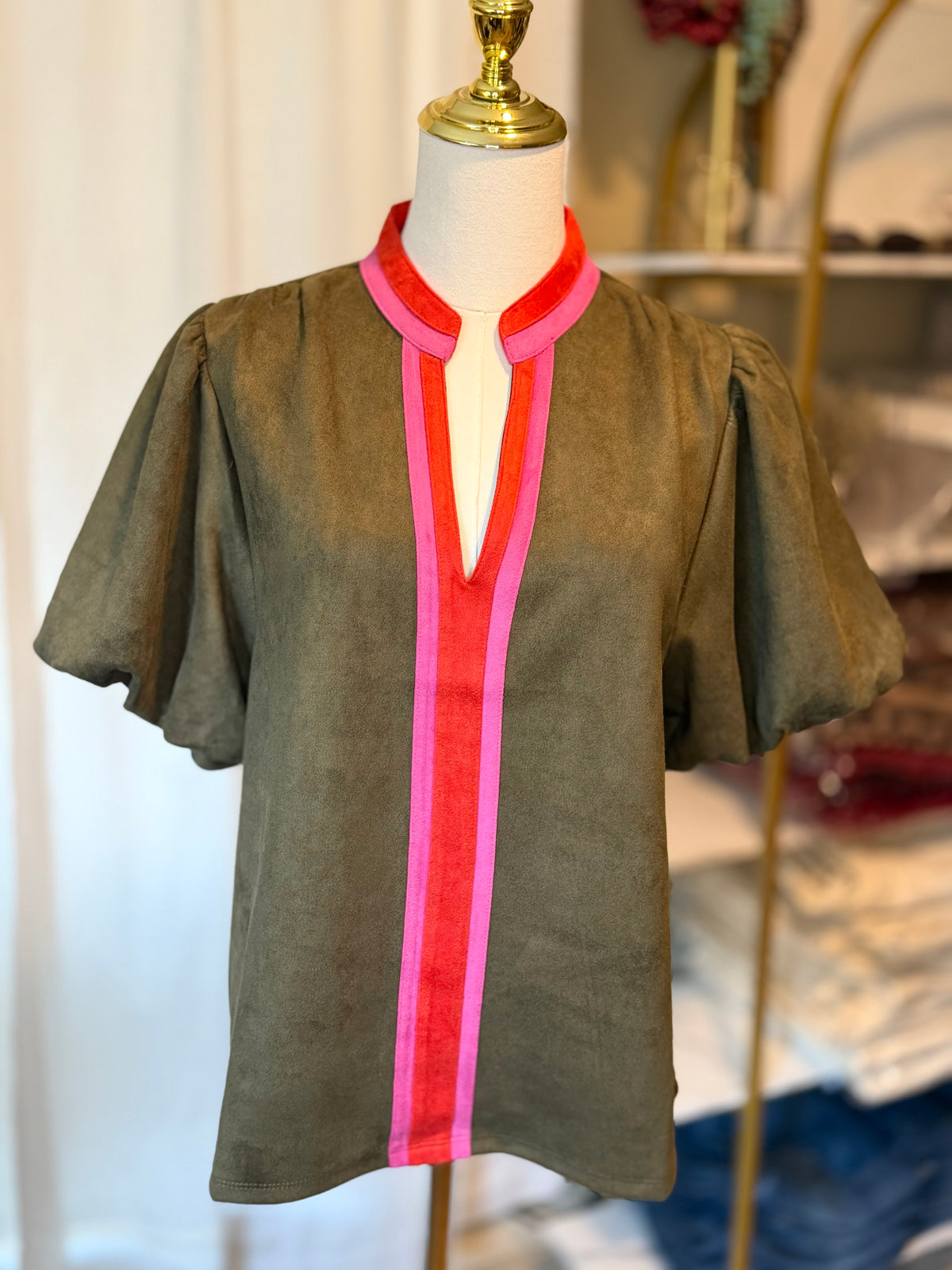 ELLIS SUEDE TOP