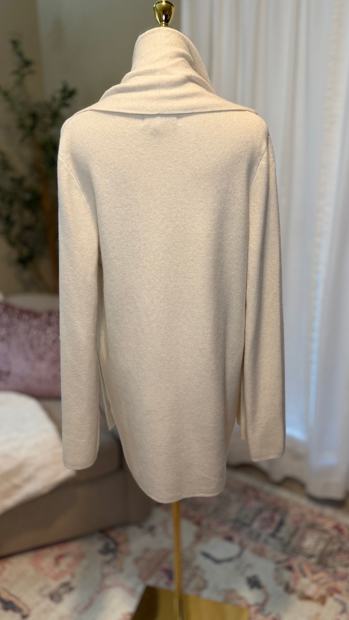 IVORY OPEN FRONT CARDIGAN