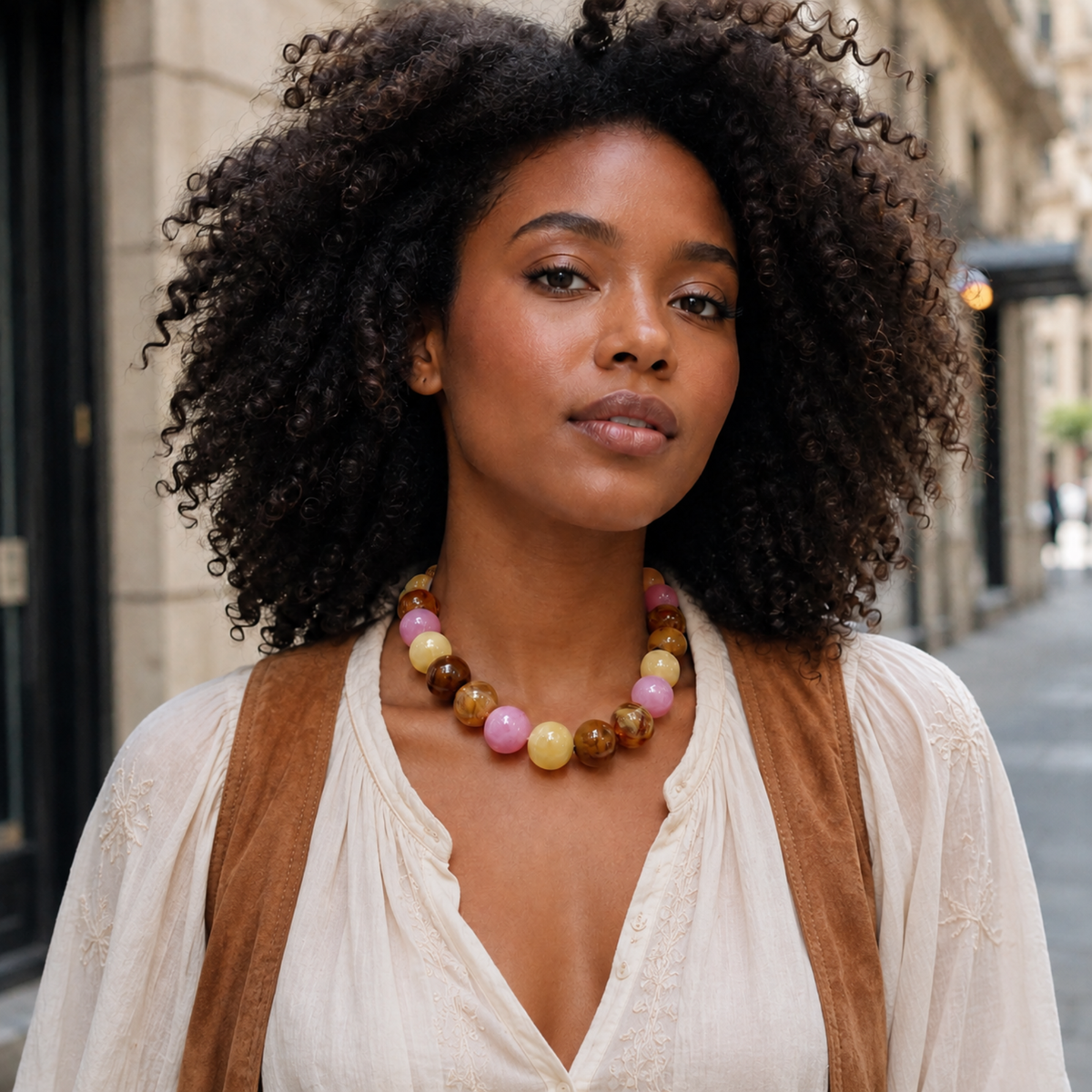The Autumn Gumball Statement Necklace