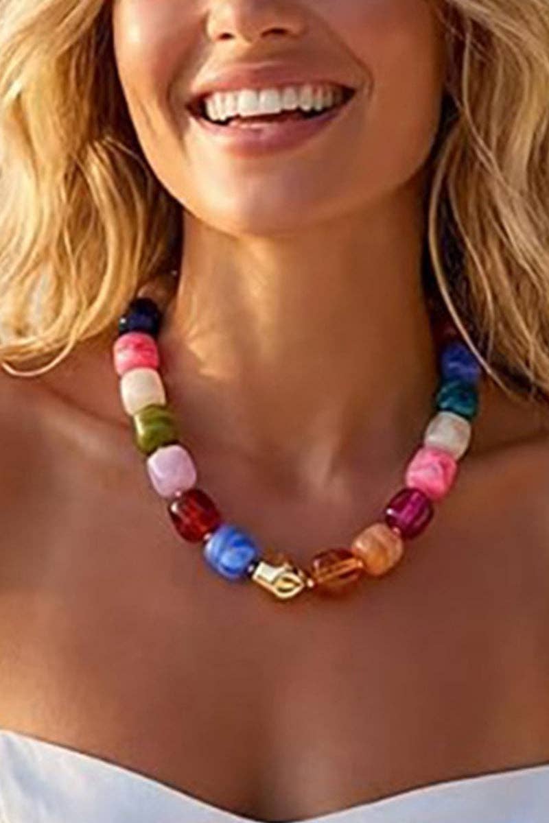 The Mixed Bead Statement Necklace