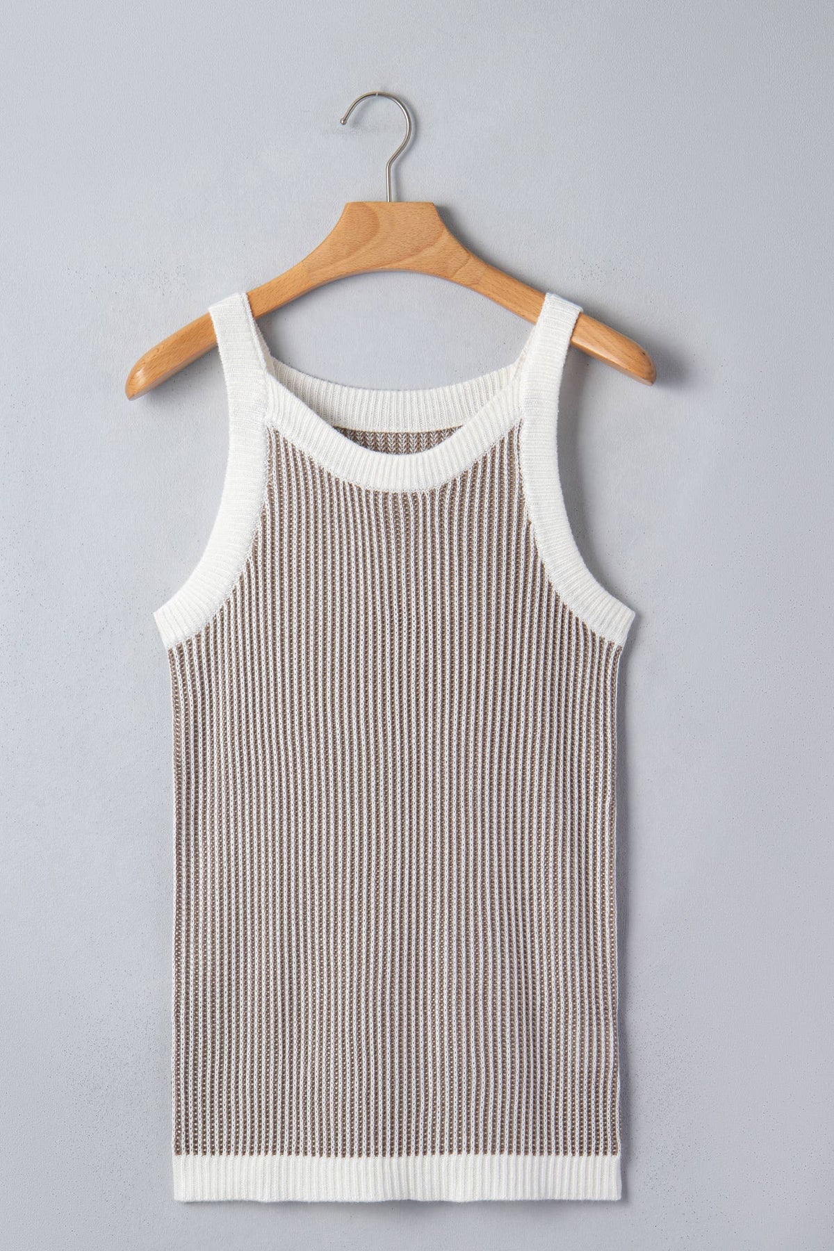 The Contrast Trim Sweater Tank