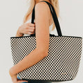 The Tiffany Woven Tote Bag | Black