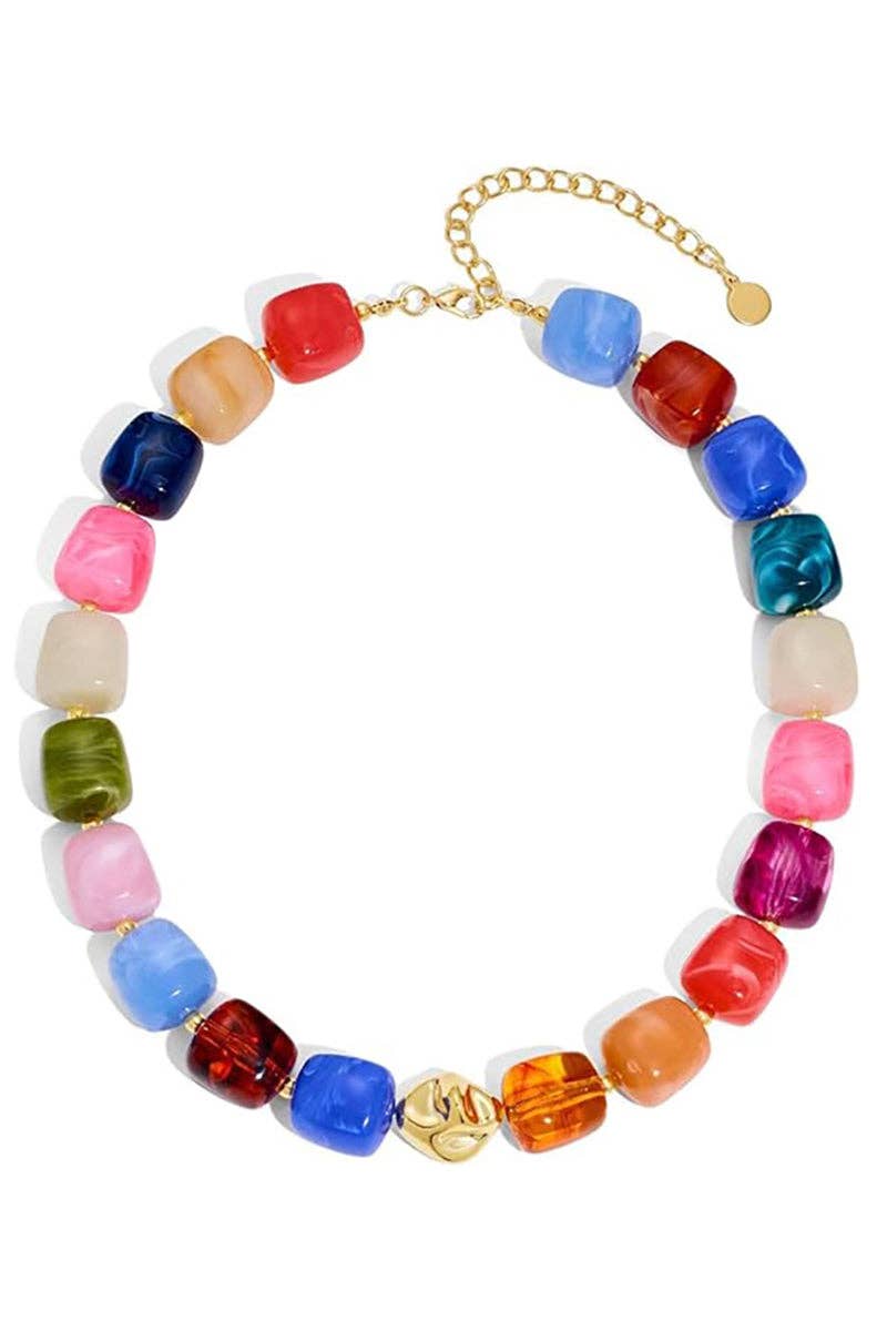 The Mixed Bead Statement Necklace